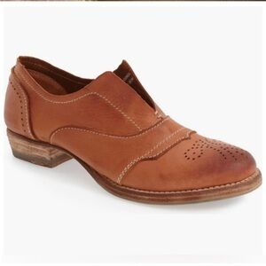 Blackstone HL55 rusty brown tan leather Slip-On Oxford women 41 euro 10 …